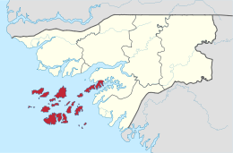 Regione di Bolama – Localizzazione