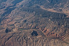 An aerial photograph of Gunnison River, November 2014