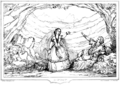 English: Halévy - La tempesta - illustrated libretto, London 1850 - act 3, scene 5