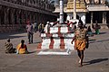 Hampi, India, Grounds of Virupaksha Temple during Hindu religious procession.jpg