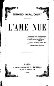 Edmond Haraucourt, L’Âme nue, 1885    