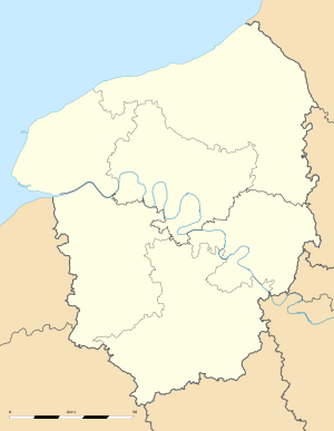 Criquiers trên bản đồ Upper Normandy