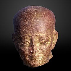 Head of a man with shaved head-E 10712