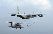 Helicopter aerial refueling