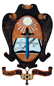 El escudo de armas original de la congregación.