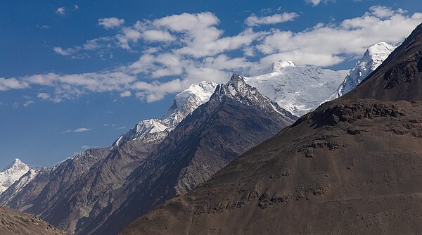 The Hindu Kush mountains at the Afghanistan-Pakistan border