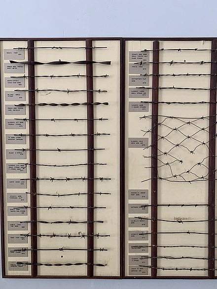 Examples of barbed wire used in the late 1800s in Arizona Territory