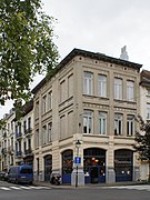 Hoekhuis met twee gevels - Spanjestraat 1 (links) & Taminesstraat 2 (rechts) - Sint-Gillis (1899).