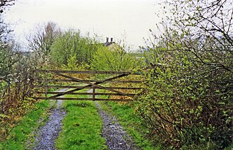 Remains of the station in 1995 Hole station site geograph-3682478-by-Ben-Brooksbank.jpg