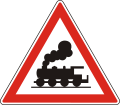 Railway crossing with no gates