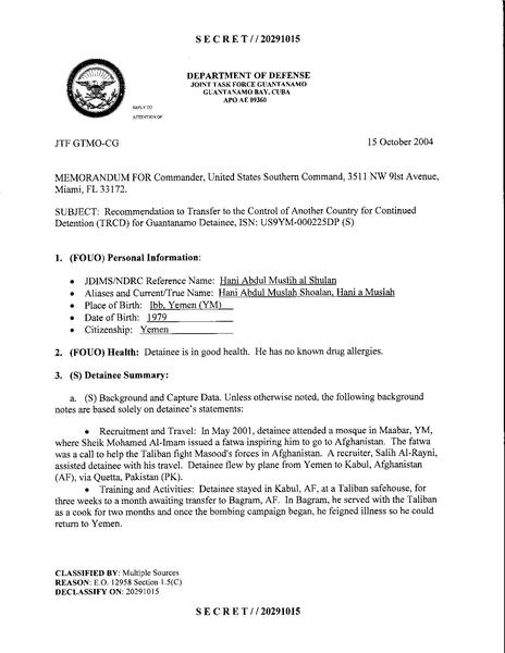 File:ISN 225's Guantanamo detainee assessment.pdf