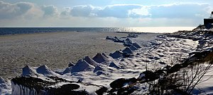 Ice volcanos in Ystad, Sweden, 2018 Isvulkan - Ystad-2018.jpg