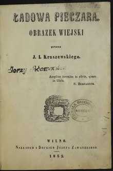 Józef Ignacy Kraszewski - Ładowa pieczara.djvu
