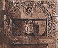 John Ruskin - Doorhead of the Palazzo Contarini della Porta di Ferro - B1979.12.829 - Yale Center for British Art.jpg