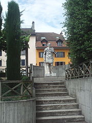 Statue de Jules César, proche du musée Romain de Nyon.