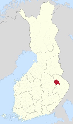 Location of Juuka in Finland