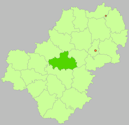 District de Meščovskij - Carte