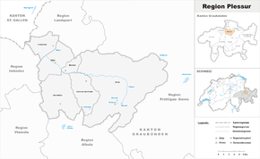 Karte von Region Plessur