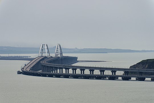 Le pont de Crimée avant l'attaque