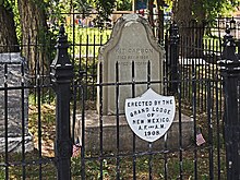 Kit Carson gravestone and burial plot