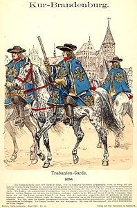 Trabantengarde um 1690, ab 1692 Garde du Corps