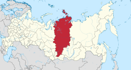 Krasnojarsk krajs beliggenhed i Rusland