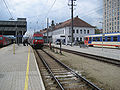 Bahnhof Krems, hier trifft die Strecke auf die Franz-Josefs-Bahn und Donauuferbahn