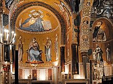 Cappella Palatina Labside de la Chapelle palatine (Palerme) (7026707715).jpg