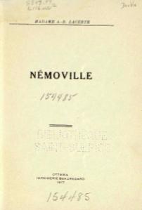 Adèle Bourgeois Némoville, 1899    