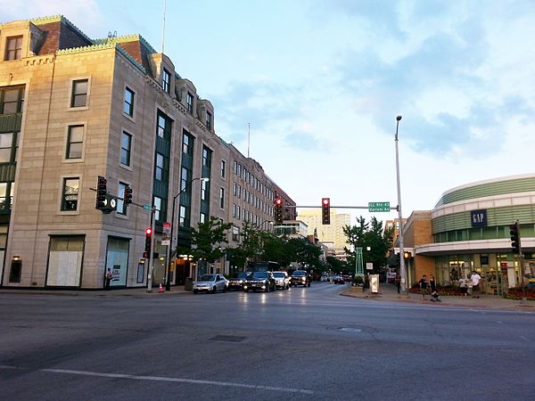 Lake Street at dusk