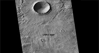 <span class="mw-page-title-main">LARLE crater</span> Class of Martian impact craters