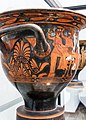 Late classical Attic red figure bell-krater ARV extra - symposion - draped youths - Benevento MdS 9571 - 01