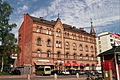 "Laukonkulma", an old apartment and office building near the Laukontori market square in central Tampere, Finland