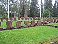 Le cimetière de l'église.