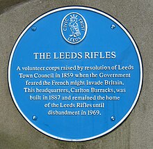 Leeds Rifles blue plaque cropped.jpg