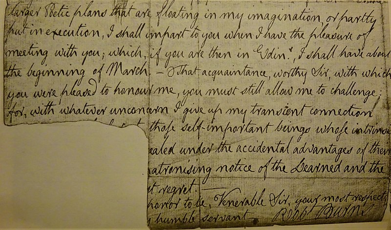 File:Letter from Robert Burns to John Geddes. 1789, 3 February.jpg