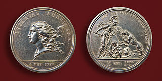 Libertas Americana Medal made to commemorate the American Revolution.