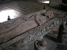 Table tomb of Konrad Kurzbold, now in the northern transept Limburg 200842.JPG