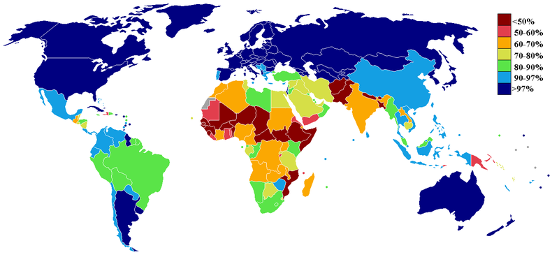 صورة:Literacy rate world.PNG