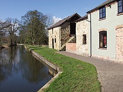 Refurbished banksman's cottage and outhouses at St Martin's Moor