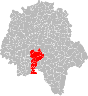 Lage der CC de Sainte-Maure-de-Touraine im Département Indre-et-Loire