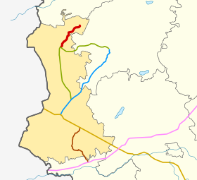 66N-1605 na mapie rejonu rudniańskiego