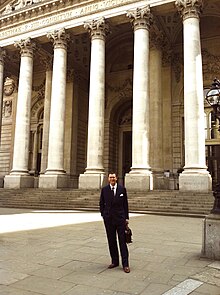 Taylor Moffitt of Halydean, Baron and Lord of Halydean, pictured here in front of the old London Stock Exchange. Lord of Halydean.jpg