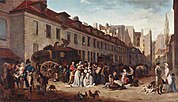 The Arrival of a Mail-coach in the Courtyard of the Messageries, 1803, Musée du Louvre