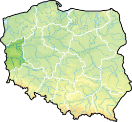 लुबुस्का प्रांतचे पोलंड देशाच्या नकाशातील स्थान