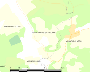 Poziția localității Saint-Thomas-en-Argonne