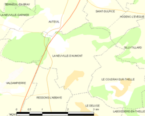Poziția localității La Neuville-d'Aumont