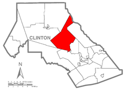 Vị trí trong Quận Clinton, Pennsylvania