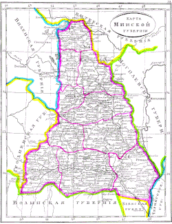 Map of Minsk Governorate, 1835.gif