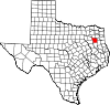 Map of Texas highlighting Smith County.svg
